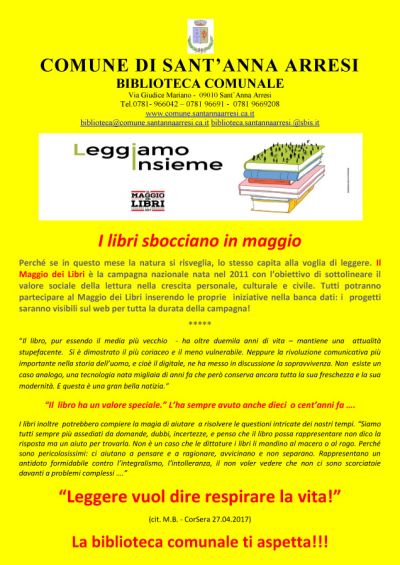 Locandina Il maggio dei libri